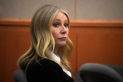 Gwyneth Paltrow durante el juicio por el accidente de ski celebrado en Utah.