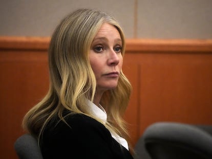 Gwyneth Paltrow durante el juicio por el accidente de ski celebrado en Utah.