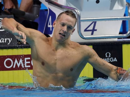 Dressel, tras ganar los 100m mariposa.