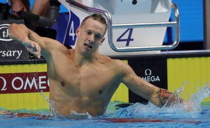 Dressel, tras ganar los 100m mariposa.