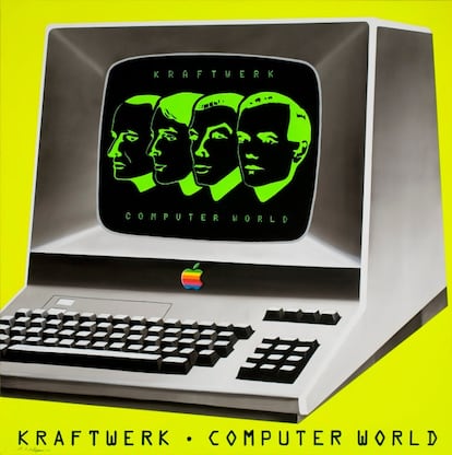 Acrílico sobre lienzo. Inspirado en Kraftwerk 'Computer world', Kling Klang (1981).