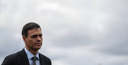 Pedro Sánchez, este martes en Madrid.