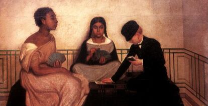 El cuadro 'Las tres razas', de Francisco Laso.