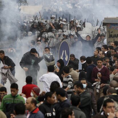 Protestas antigubernamentales en El Cairo, en octubre.