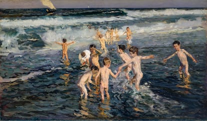 'Bañar a los niños' (1899), de Joaquín Sorolla.