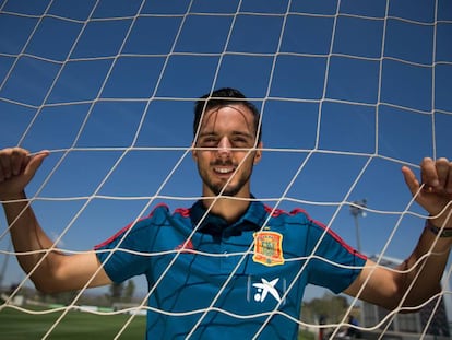  Pablo Sarabia en la concentración de la selección española de futbol en la Ciudad del Futbol de Las Rozas. 