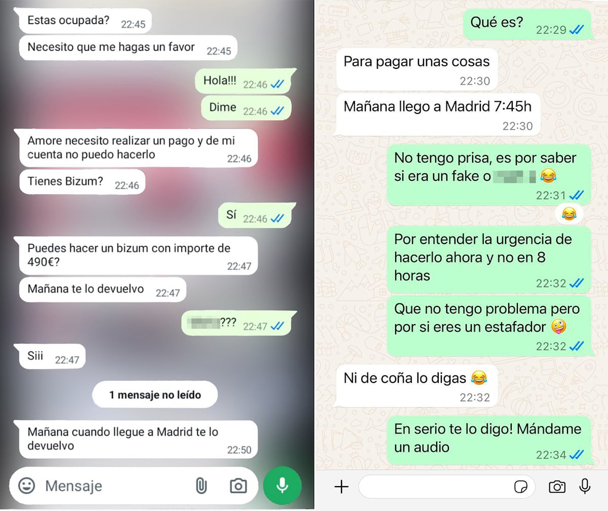 WhatsApp 詐欺のレントゲン写真: 「信じられないことに、彼らは amore や nena といった自分たちの言葉を使っています」 | テクノロジー