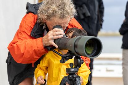 Imagen de visitantes del Delta Birding Festival de este año.