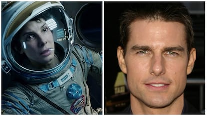 Tom Cruise faz parte da geração de estrelas que não aceitam um papel sem introduzir mudanças no roteiro. Para esta epopeia de sobrevivência, o ator propôs que o engenheiro biomédico preso no espaço mantivesse conversações com sua ex-namorada, trabalhadora de uma base de controle da NASA. Também pediu um resgate espetacular com muitos helicópteros em sua chegada à Terra. A produtora do filme, Warner, aceitou, mas o diretor, Alfonso Cuarón, recusou argumentando que Cruise não havia entendido o filme. O diretor então considerou Angelina Jolie para o papel, mas descartou-a por não considerá-la verossímil como engenheira. Cuarón finalmente escolheu Sandra Bullock, mostrando ter muito mais intuição (e menos preconceitos) que Isabel Coixet (ver quadro nesta reportagem sobre 'Menina de Ouro'). E como o outro protagonista seria George Clooney, era possível assim ter uma dupla mocinho/mocinha, que tem mais apelo.