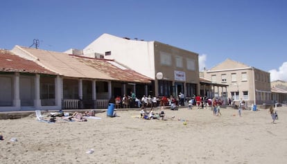 Así es la Playa de Babilonia en la actualidad. Desde los noventa ha retrocedido el volumen de arena en más de un metro. |