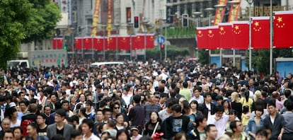 Una calle de Shangai, en 2011.