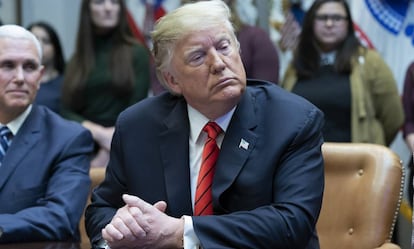 El presidente de EE UU, Donald Trump, en Washington, el pasado 18 de octubre.