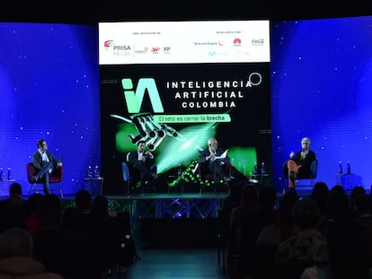 Cuarta Cumbre de Inteligencia Artificial de PRISA Media, en Bogotá, el 15 de junio de 2023.