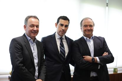 Manel Urquijo (CEO y fundador de IKI Group), Pablo Pereiro Lage (presidente y CEO de Squirrel Media) y Jordi Calvet (presidente y fundador de IKI Group).