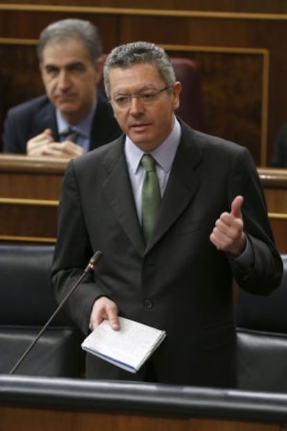 El ministro de Justicia, Alberto Ruiz-Gallardón.