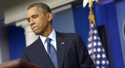 Barack Obama, durante una conferencia de prensa, el martes 8 de octubre.