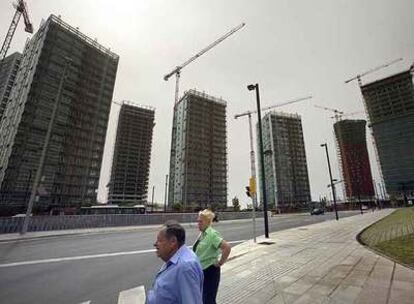 Complejo residencial Torres de Europa, promovido por Martinsa Fadesa en L'Hospitalet de Llobregat.