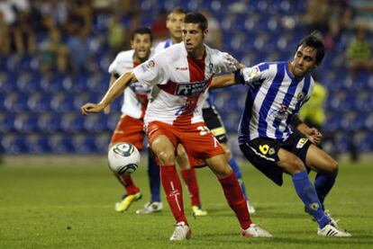 Roberto Batres durante un partido contra el Hércules.