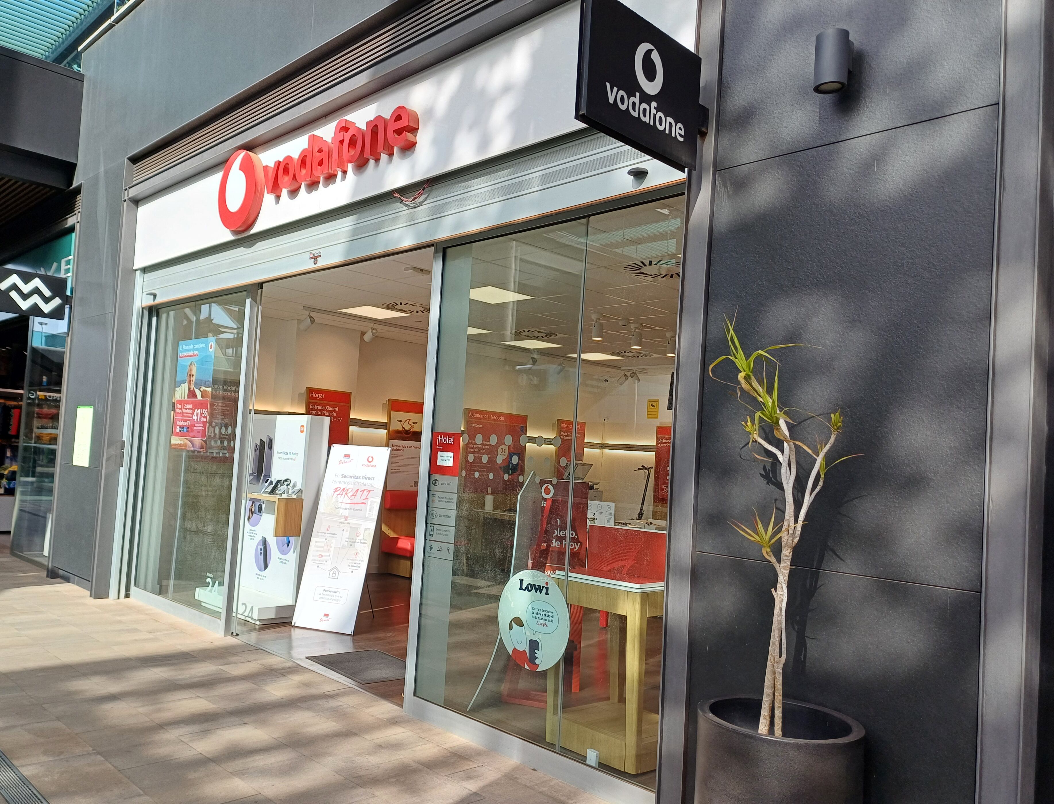 Una tienda de Vodafone.