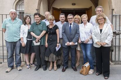 Representantes del sector crítico, en una reunión celebrada el año pasado en Barcelona.