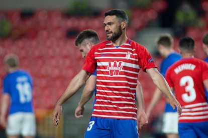 Jorge Molina, contra el Molde en la Europa League esta temporada.