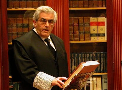 Juan González Palma decano del colegio de abogados de Lucena, Cordoba.