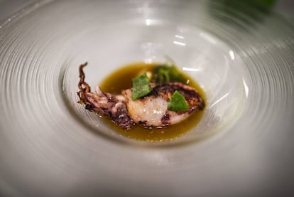 Miguel Cobo's grilled baby squid.