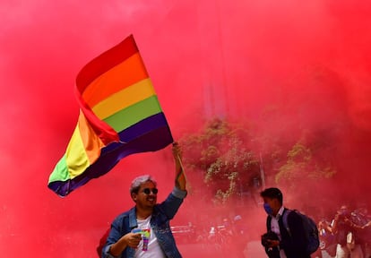 Imagen de archivo de una marcha del orgullo LGTB en Ciudad de México.