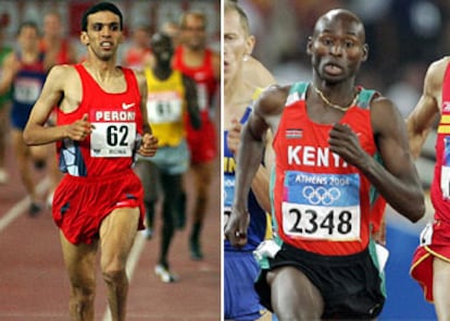 Hicham El Guerruj y Bernard Lagat.