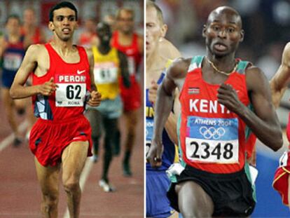 Hicham El Guerruj y Bernard Lagat.