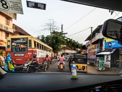 Thiruvananthapuram, Kerala. Febrero, 2018.