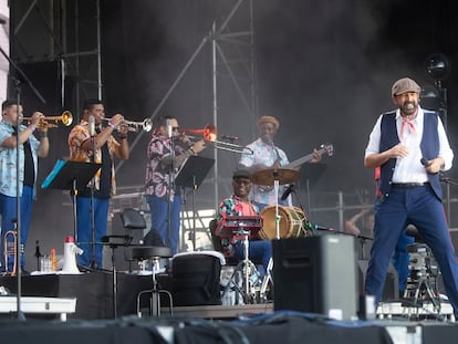 Juan Luis Guerra, durante su concierto en el festival Cruïlla de Barcelona, el año pasado.