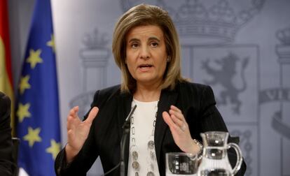 Fátima Báñez García, ministra de Empleo y Seguridad Social. 