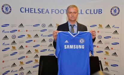 Mourinho, durante su presentación