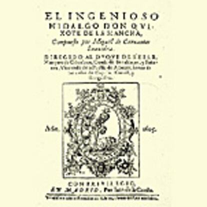 Portada del libro "Don Quijote de la Mancha"