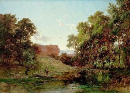 Un paisaje colorido y luminoso del realista Carlos de Haes.