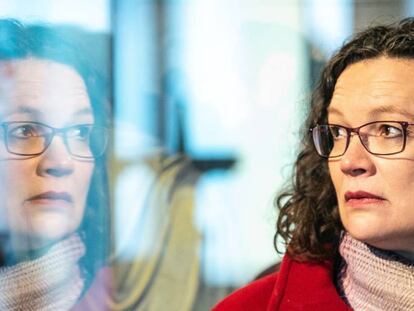 La presidenta de los socialdemócratas alemanes, Andrea Nahles, la semana pasada.
 