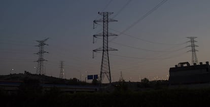 Torres de electricidad, en Madrid. 