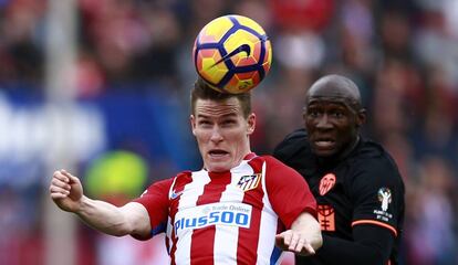 Gameiro en la última jornada de Liga ante el Valencia.