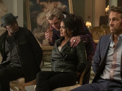 Samuel L. Jackson, Antonio Banderas, Salma Hayek y Ryan Reynolds, en 'El otro guardaespaldas 2'