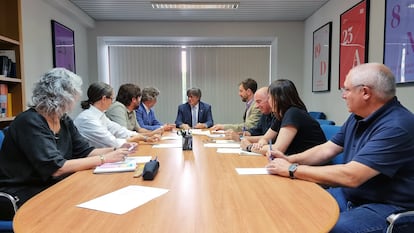 Reunión del gobierno del Consell de la República, con su presidente Carles Puigdemont al frente, el pasado agosto.