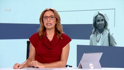 El informativo de mediodía de TVE dio la noticia de la denuncia de Corinna Larsen contra Juan Carlos I. 