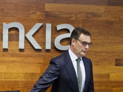 GRA023. MADRID, 22/07/2016.- El consejero delegado de Bankia, Jos&eacute; Sevilla, durante la rueda de prensa en la que ha informado sobre los resultados de la empresa que obtuvo un beneficio neto de 481 millones de euros en la primera mitad del ejercicio, un 13,4 % menos que un a&ntilde;o antes.,