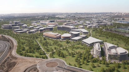 Recreación de Madrid Innovation Center en Valdebebas, en una imagen de prensa del Real Madrid.