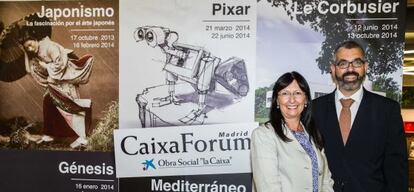 La directora general adjunta de la Fundación la Caixa, Elisa Durán, y el director del Área de Cultura de la Fundación la Caixa, Ignasi Miró