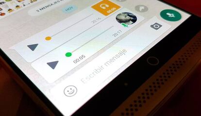 Notas de voz en WhatsApp.