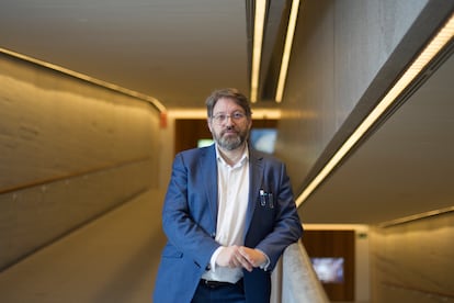 El director de la Galería de las Colecciones Reales, Víctor Cageao, el 4 de abril, en el interior del museo.