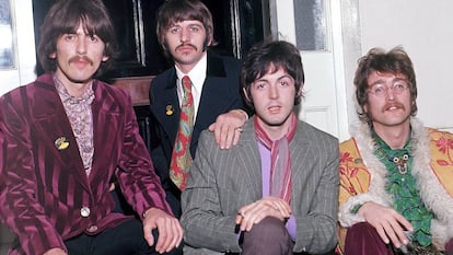 George Harrison, Ringo Starr, Paul McCartney y John Lennon: The Beatles en 1967.