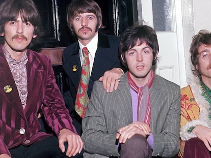 George Harrison, Ringo Starr, Paul McCartney y John Lennon: The Beatles en 1967.