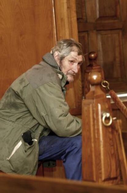 Serafín Pardiñas durante la primera jornada del juicio